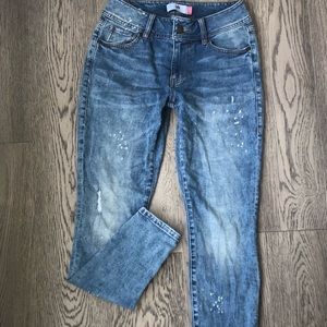 Cabi Cinch Skinny Distressed Jeans